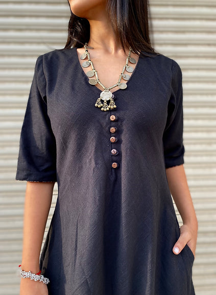 Black Double layered