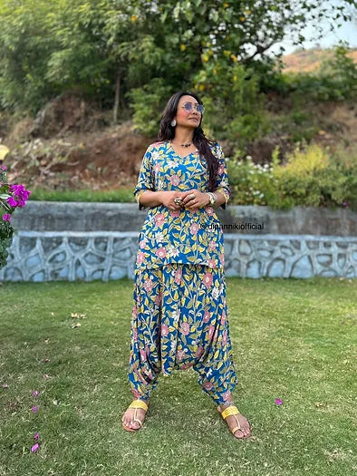 Sky Gulabo Harem co-ord set