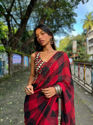 Kurry Gamcha saree