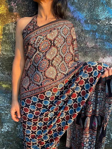 Kaashwi half & half modal silk saree