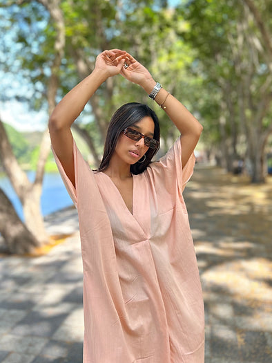 Peach Mogra Set