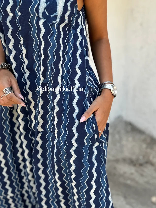 Leheriya Indigo Suhaani Jumpsuit
