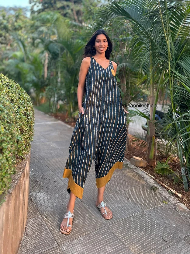 Summer striped Suhaani Jumpsuit
