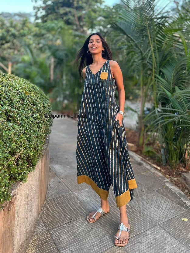 Summer striped Suhaani Jumpsuit