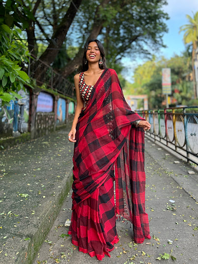 Kurry Gamcha saree