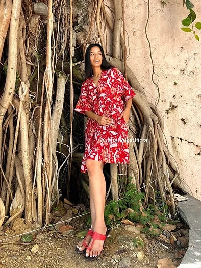 Koyal Red Chulbuli dress