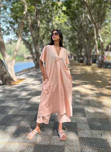 Peach Mogra Set