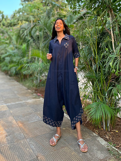 Navy blue Suhaani jumpsuit