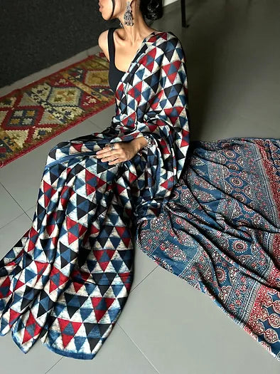 Ketki distressed silk saree