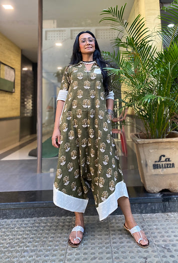 Olive green Suhaani Jumpsuit