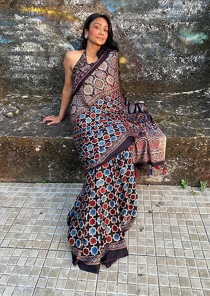 Kaashwi half & half modal silk saree