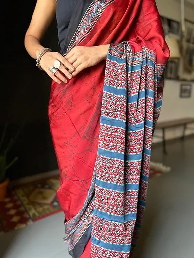 Raani distressed silk saree