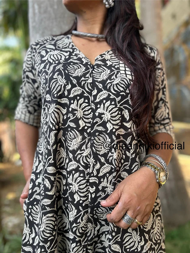 Black floral Suhaani jumpsuit