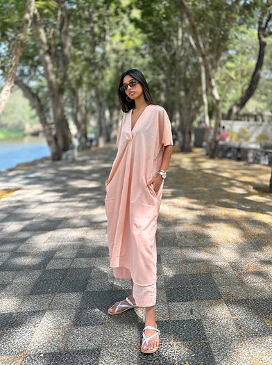 Peach Mogra Set