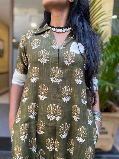 Olive green Suhaani Jumpsuit