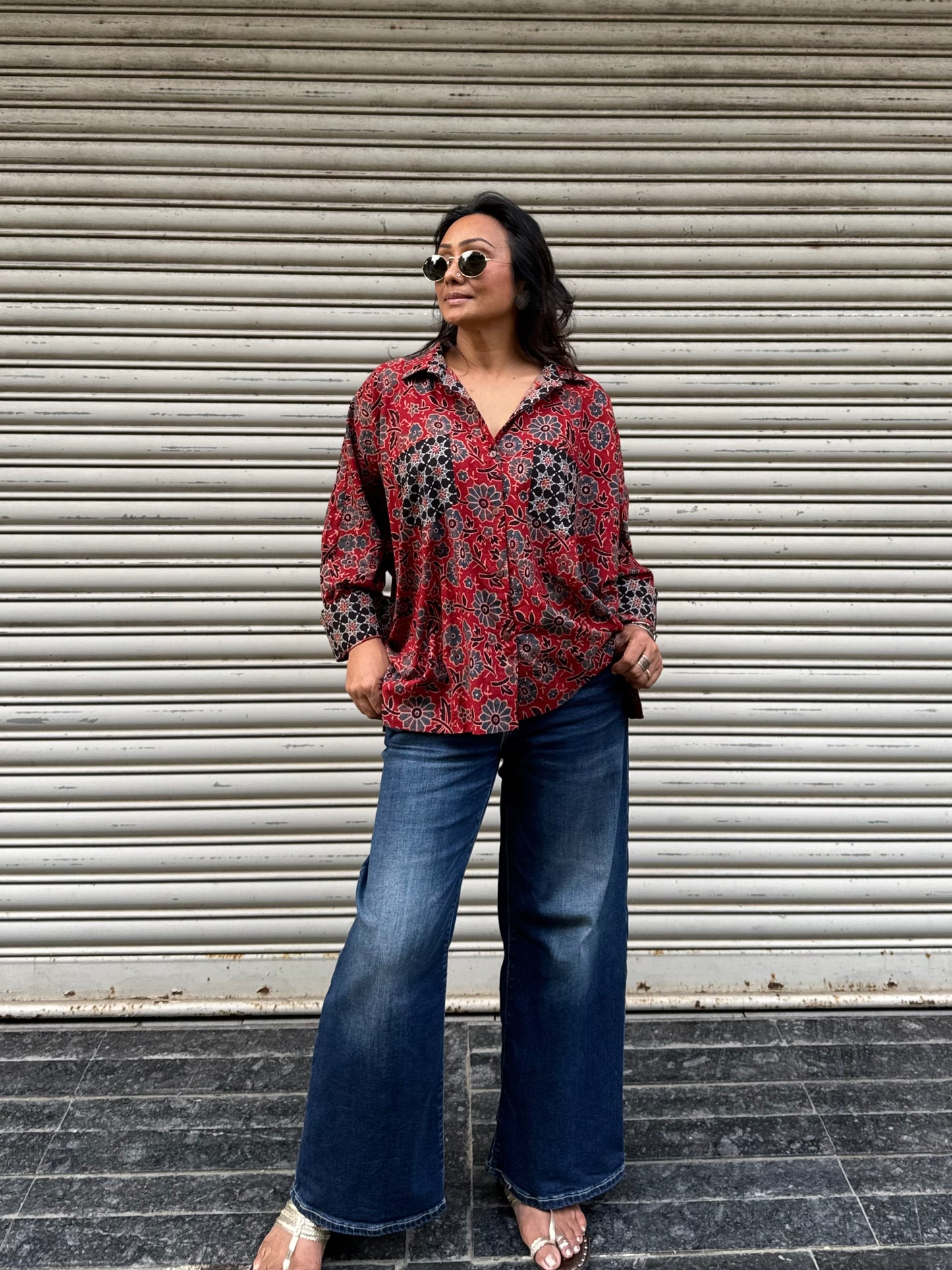Clay Ajrakh Cotton Shirt