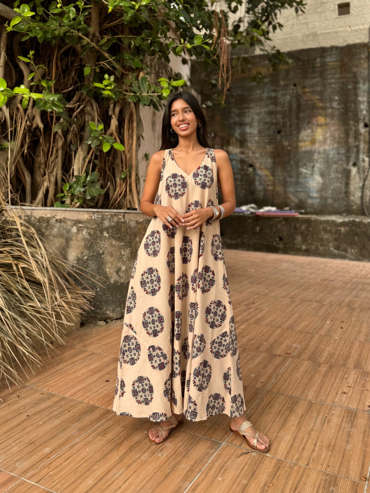 Mogra Ajrakh dress