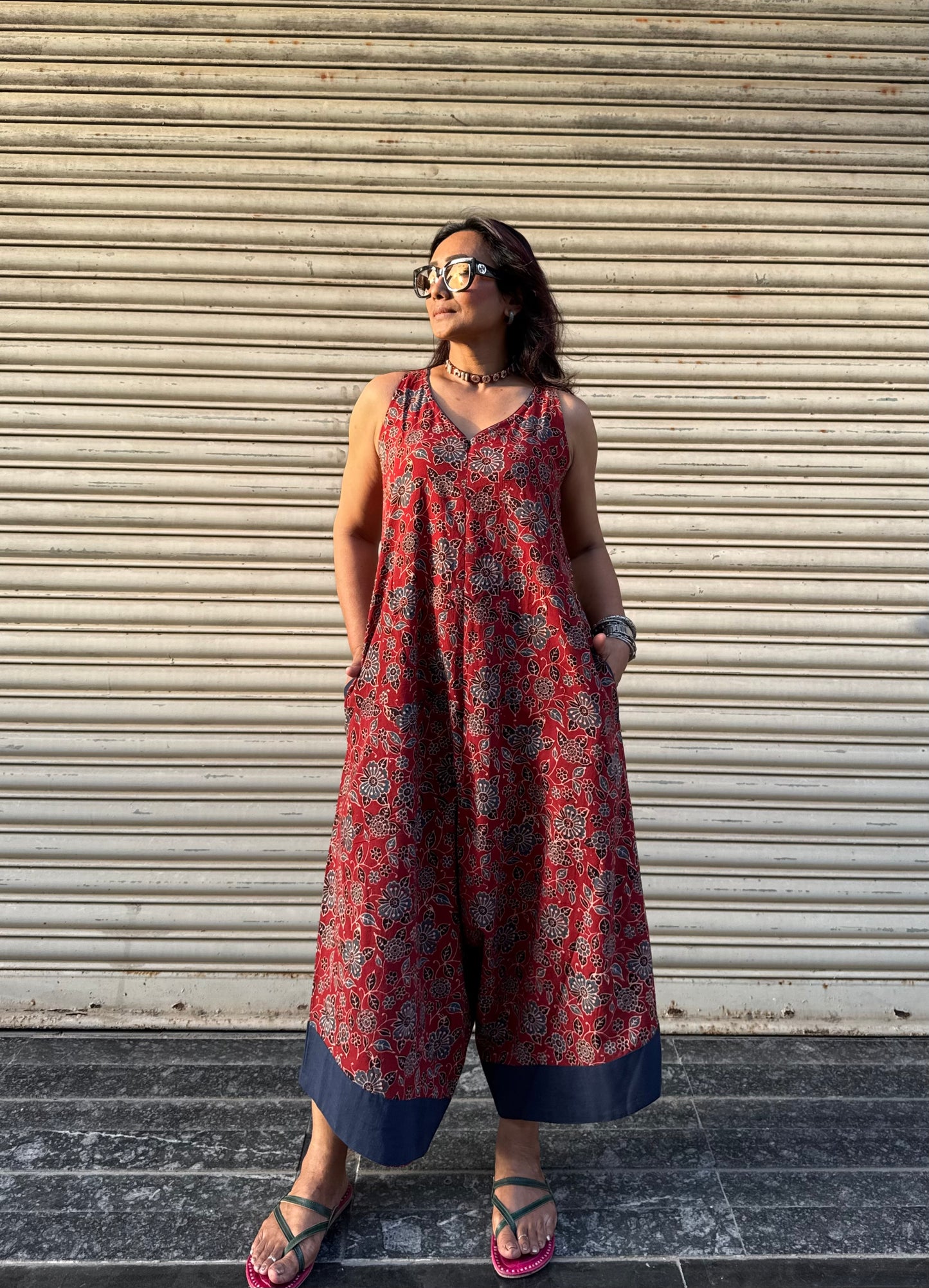 Mitti Ajrakh Suhaani Jumpsuit