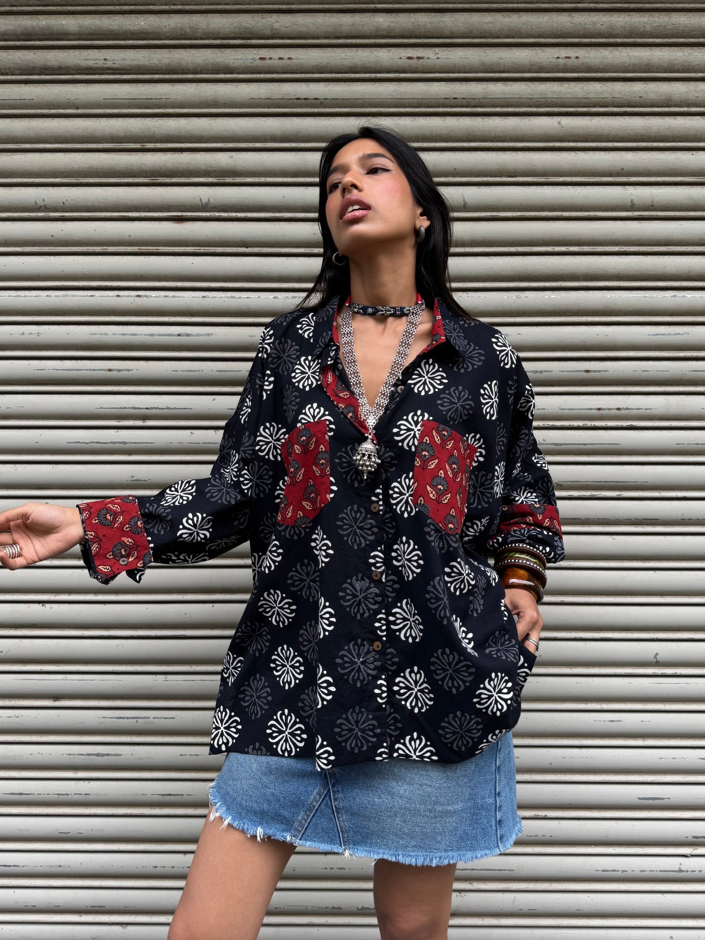 Noir Cotton Shirt (READY TO DISPATCH)