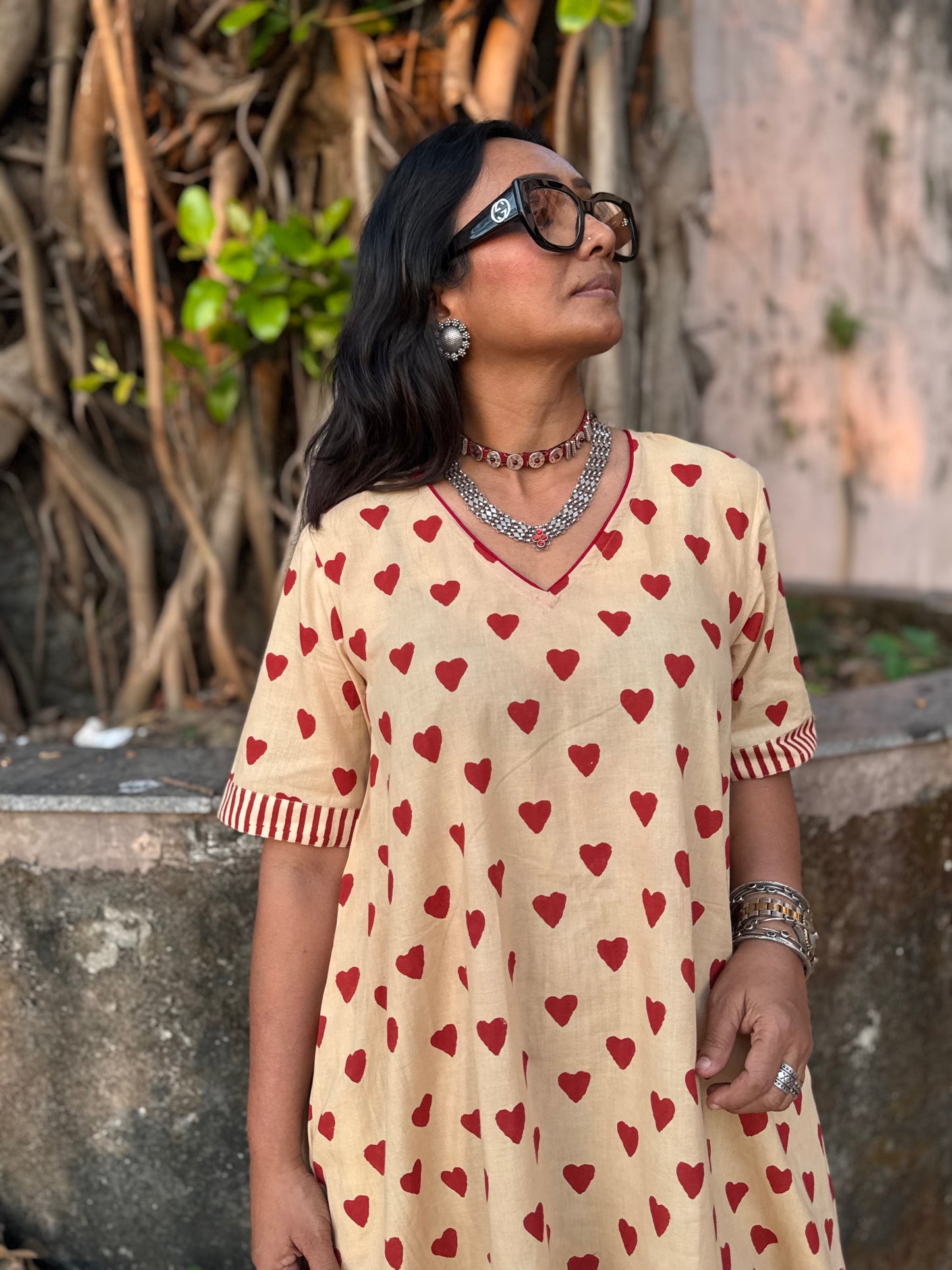 Ruby Cotton Co-ord with Afghani Pants