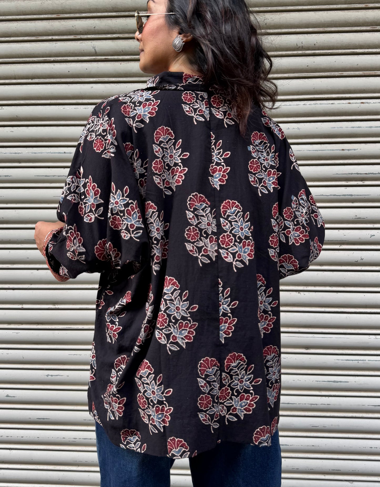 Ebony Ajrakh Cotton Shirt