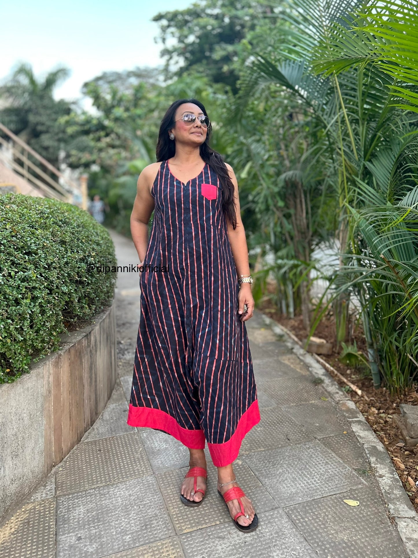 Candy striped Suhaani Jumpsuit