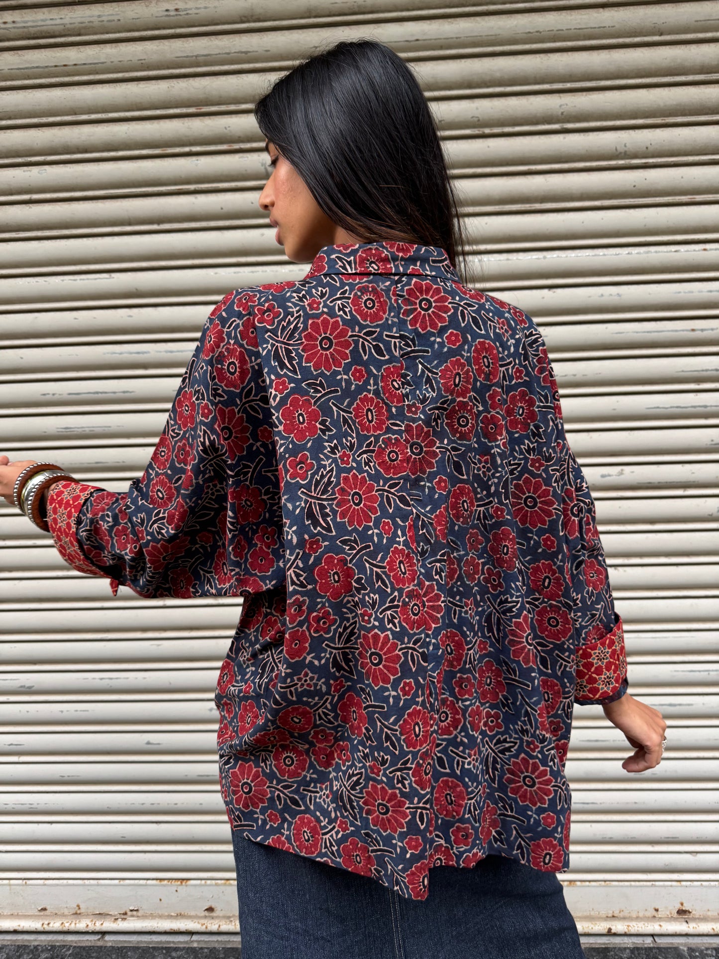 Suneri Ajrakh Cotton Shirt