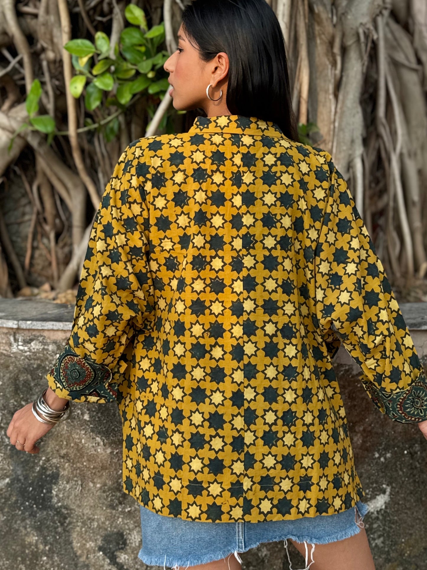 Star Ajrakh Cotton Shirt