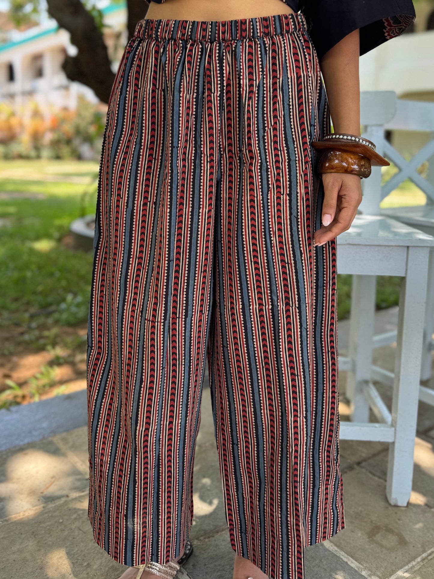 Kavya Ajrakh Co-ord with Culottes