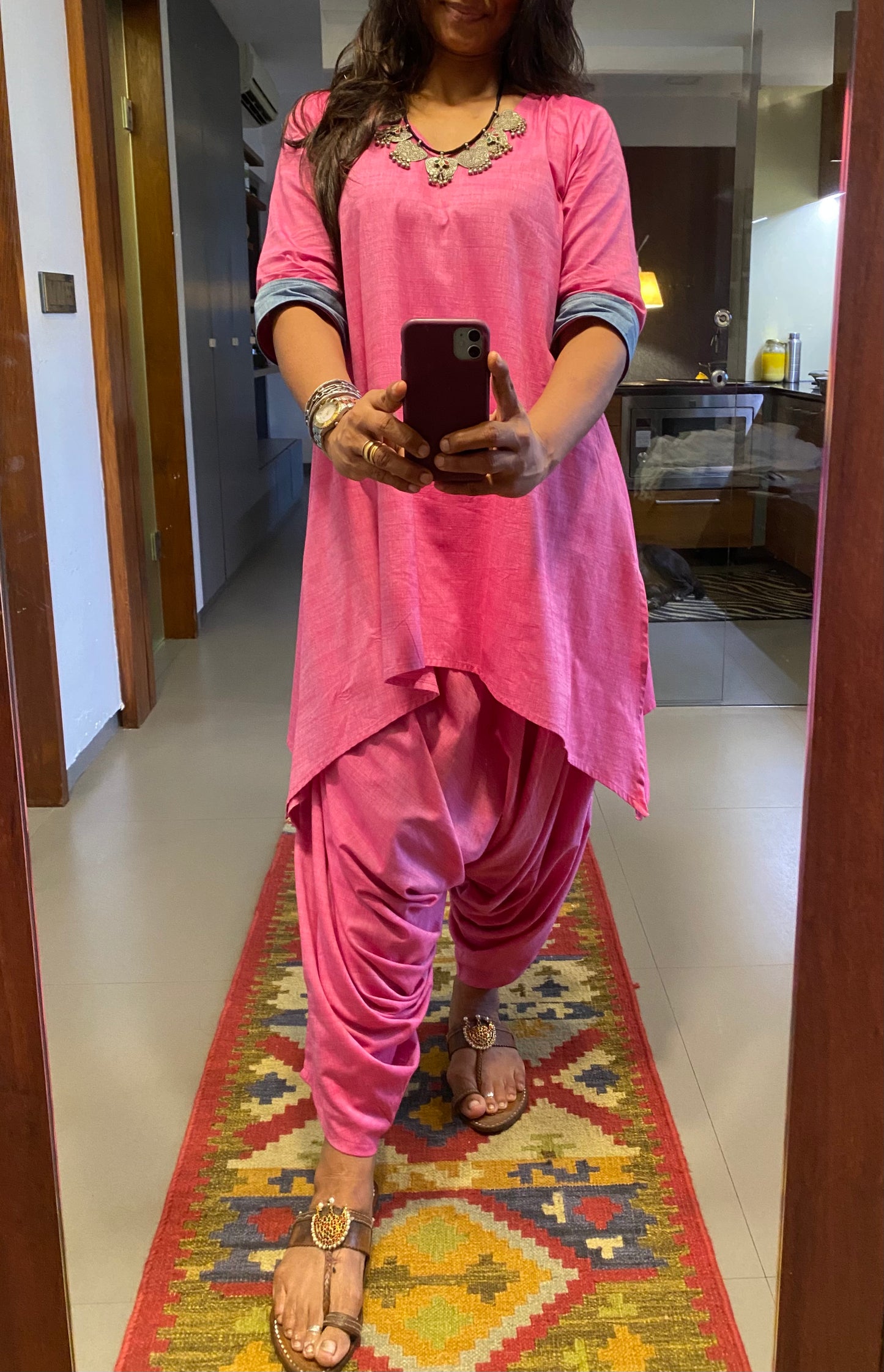 Baby pink Harem co-ord set