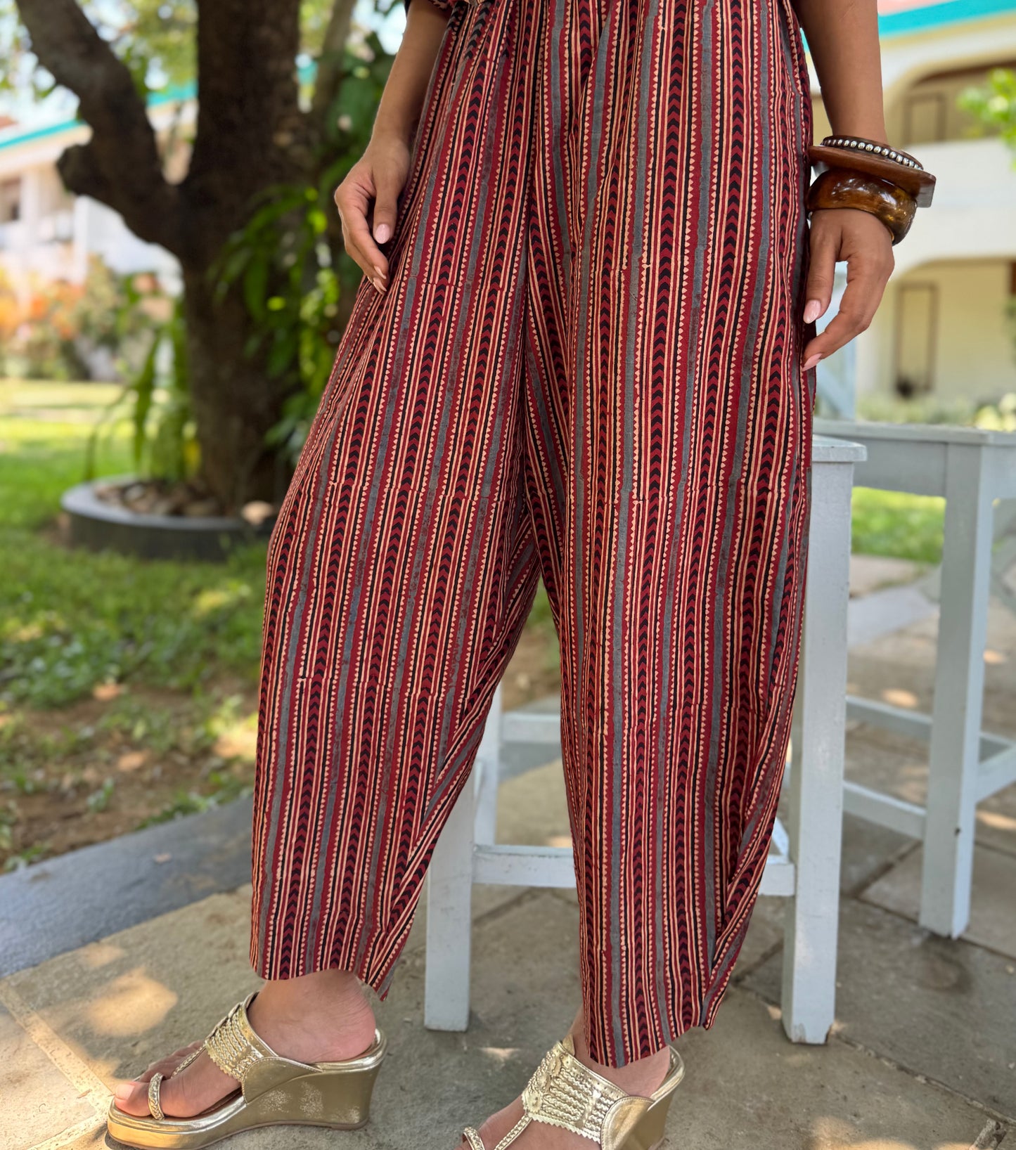 Ruhani Ajrakh Co-ord with Afghani Pants