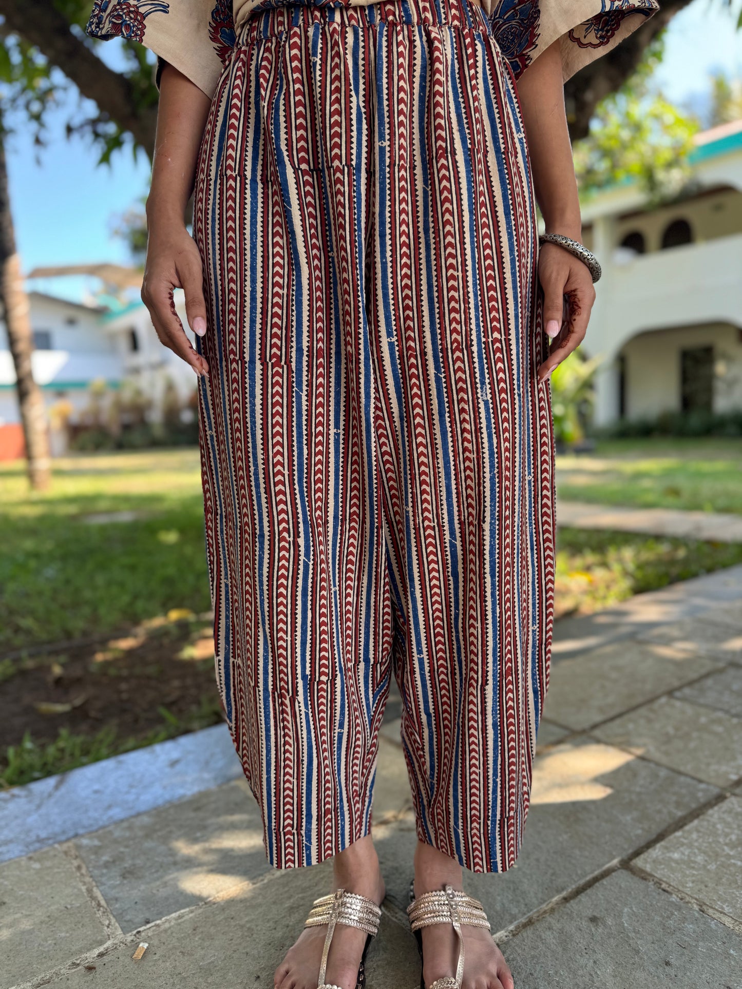 Aabha Ajrakh Co-ord with Afghani Pants