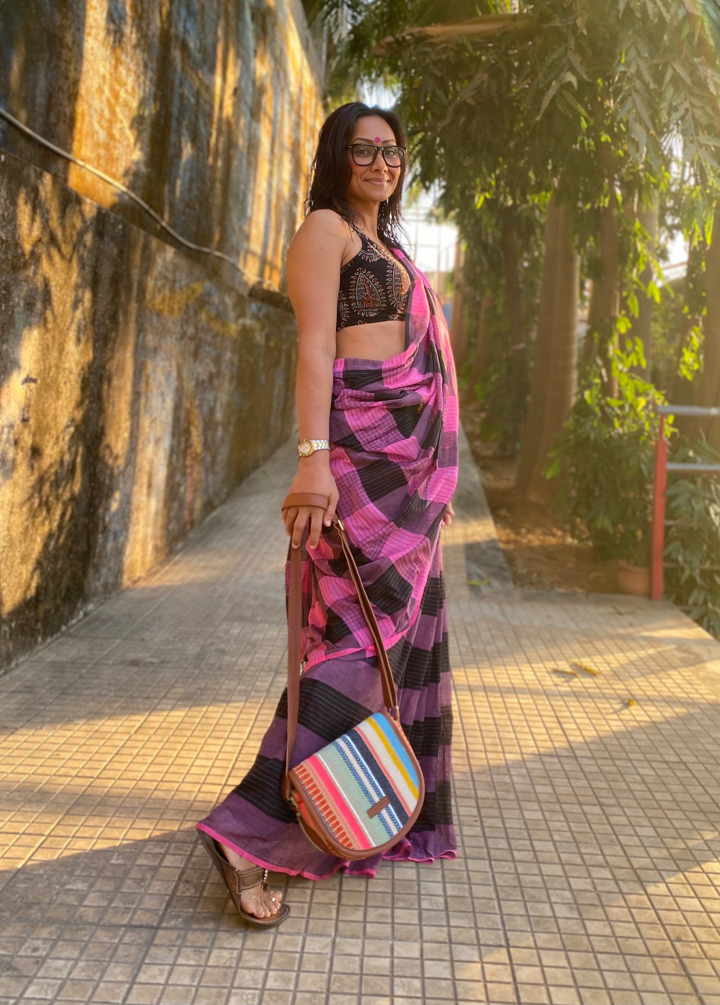 Candyfloss Gamcha saree