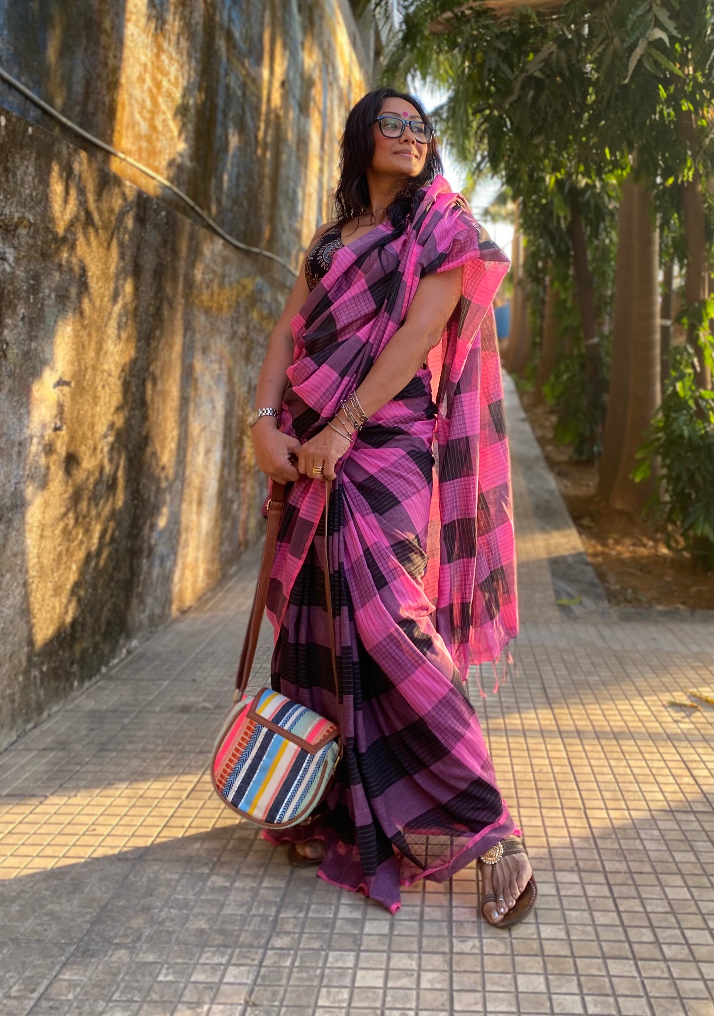 Candyfloss Gamcha saree