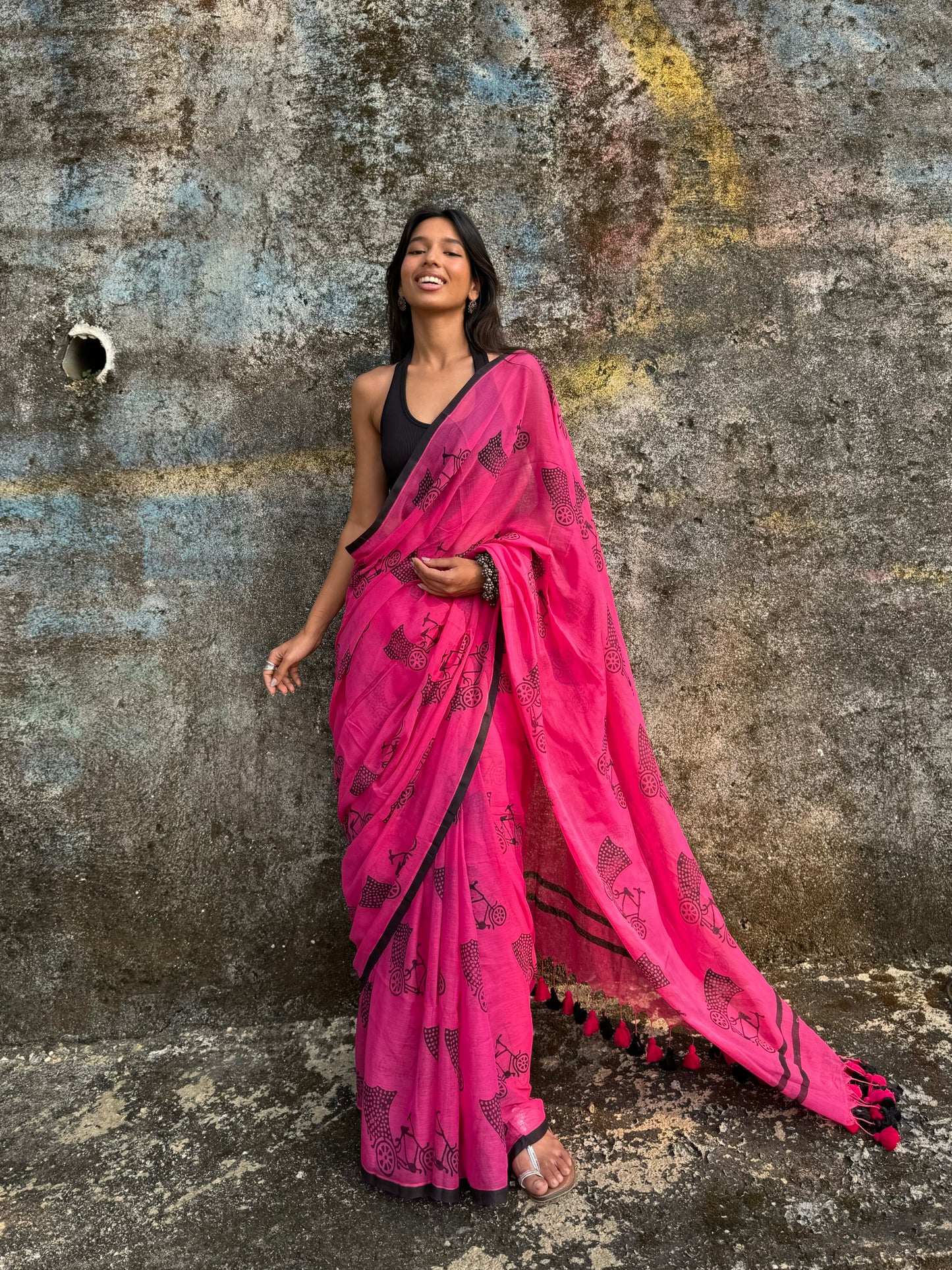 Gulaab cycle saree