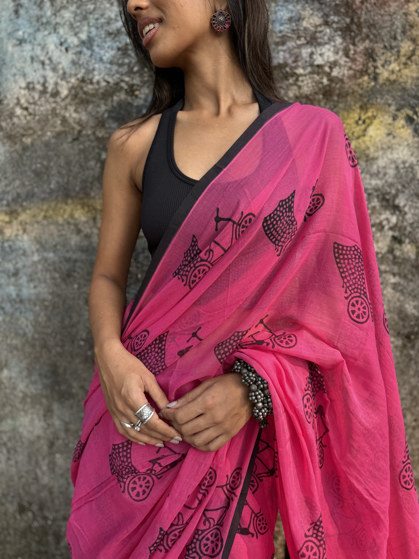 Gulaab cycle saree