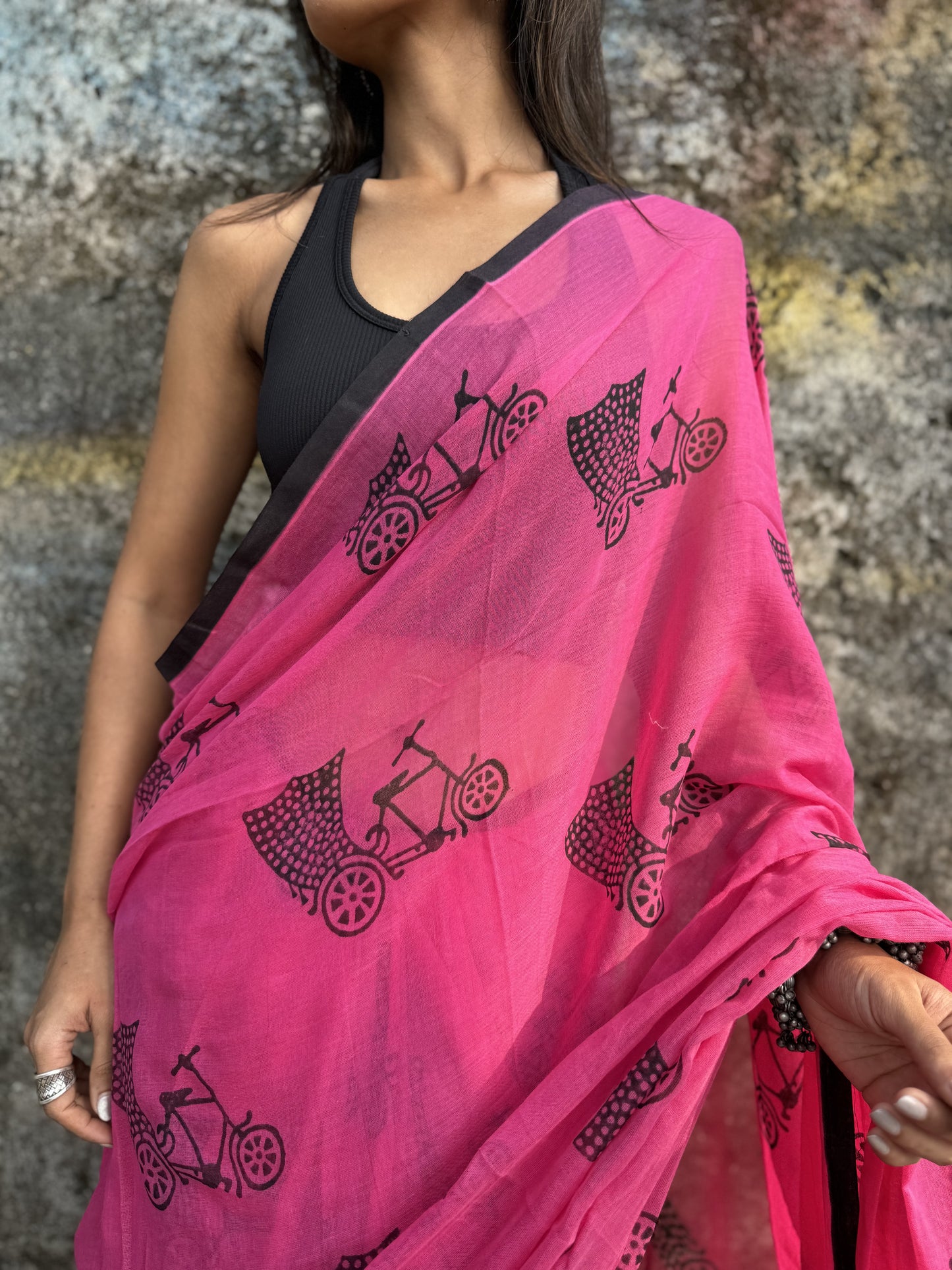 Gulaab cycle saree