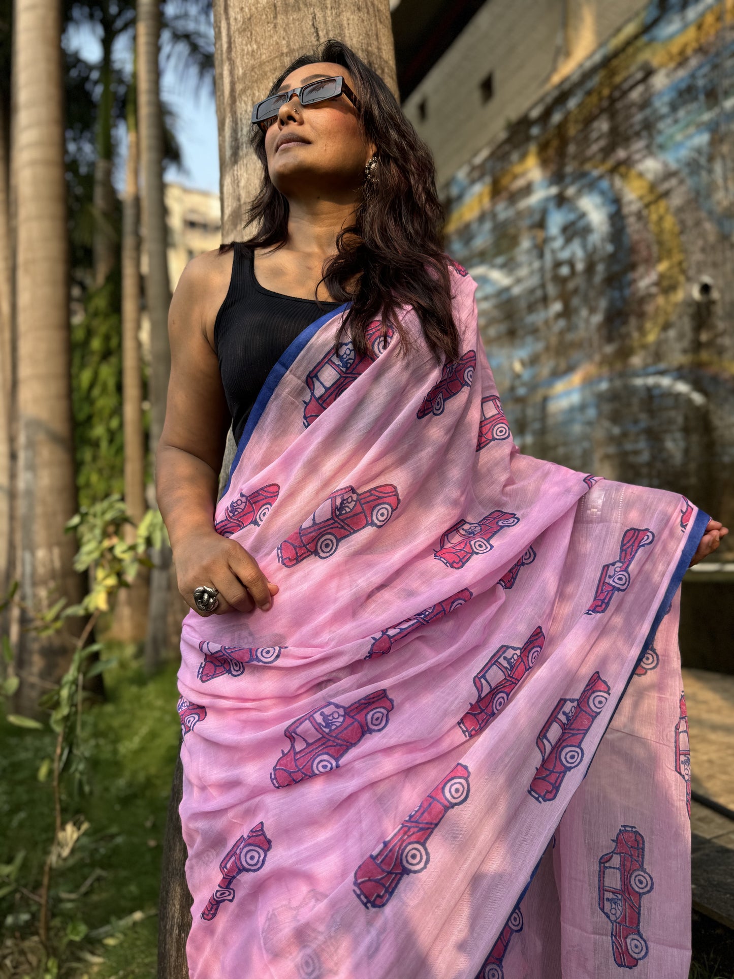 Blush Taxi saree