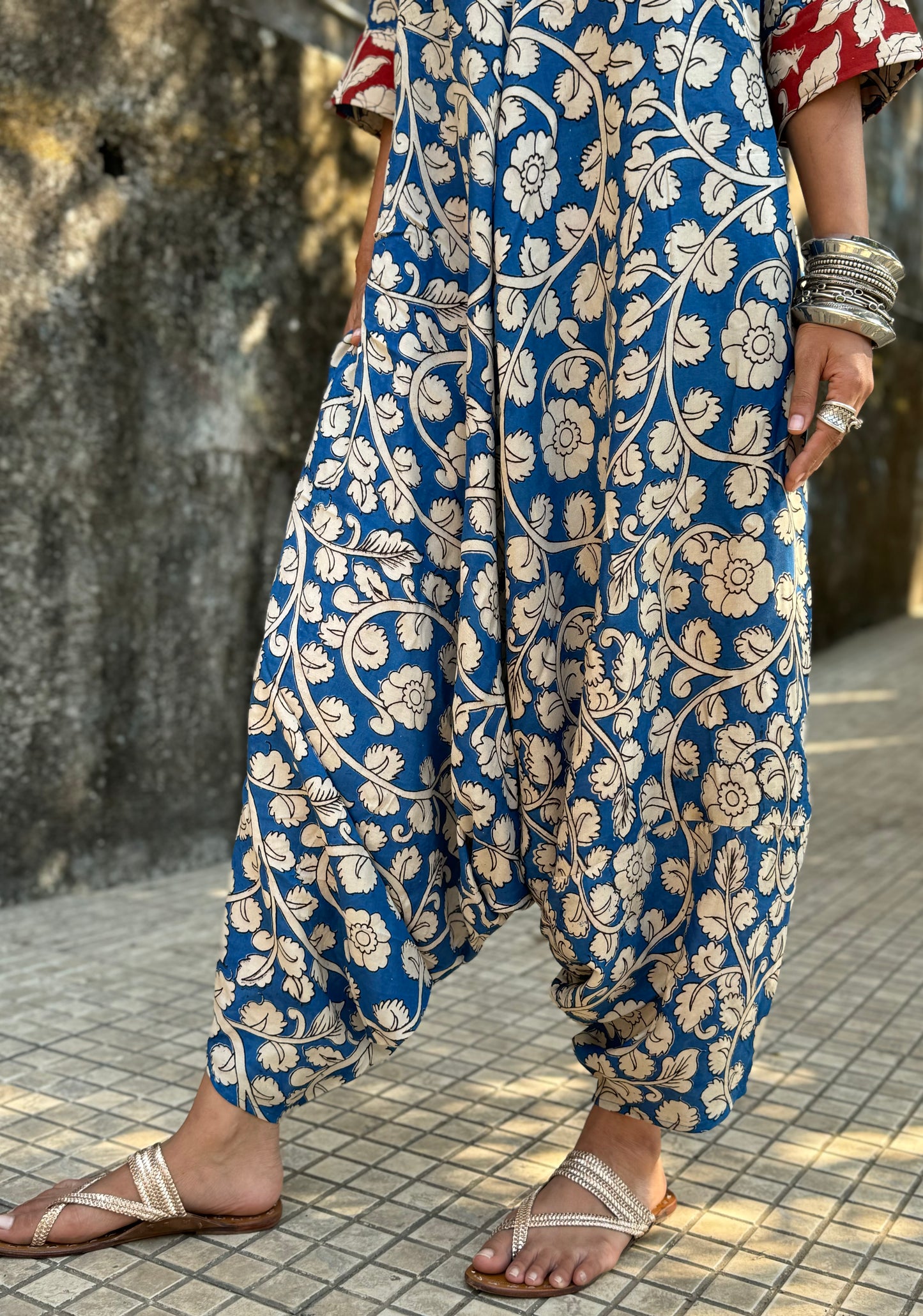 Blue Harem Jumpsuit