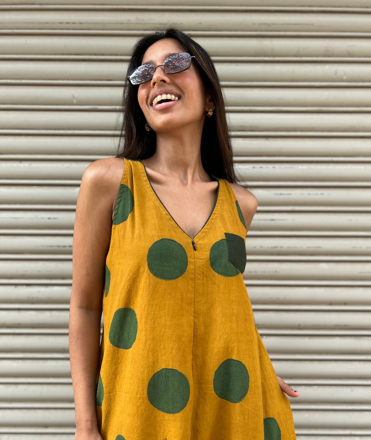 Mustard Polka Suhaani Jumpsuit
