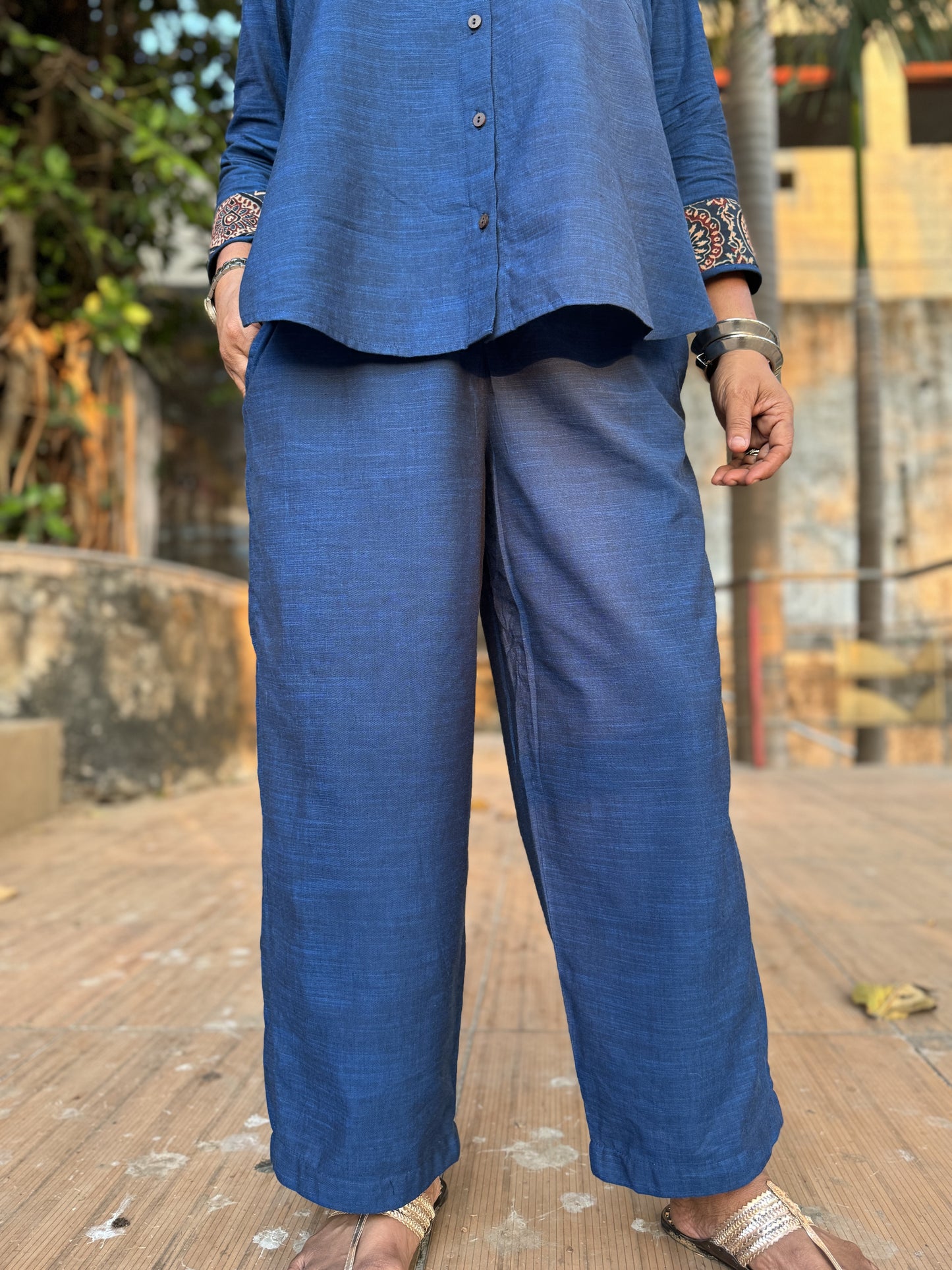 Cobalt Shirt Pants Co-ord set