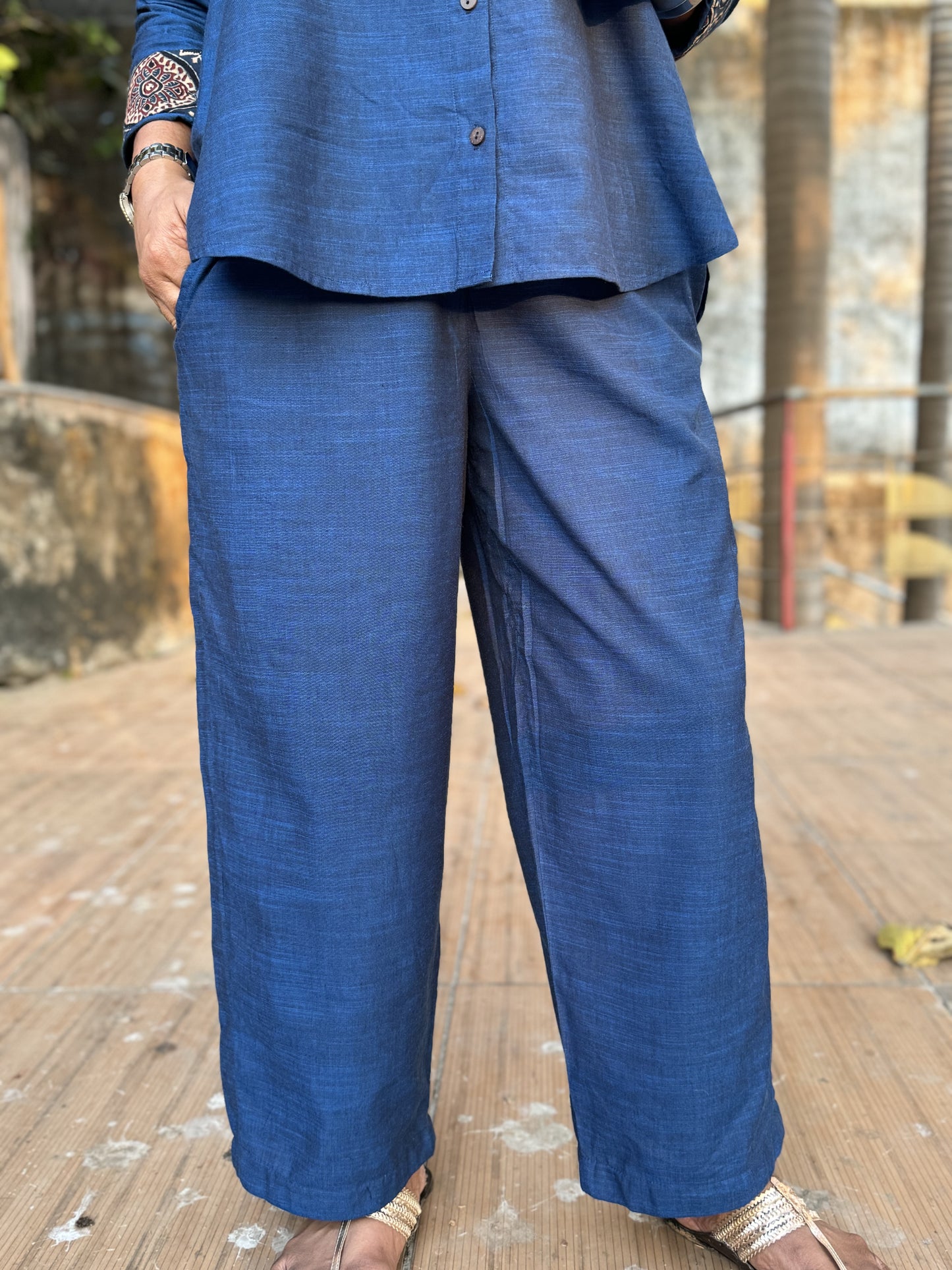 Cobalt Shirt Pants Co-ord set