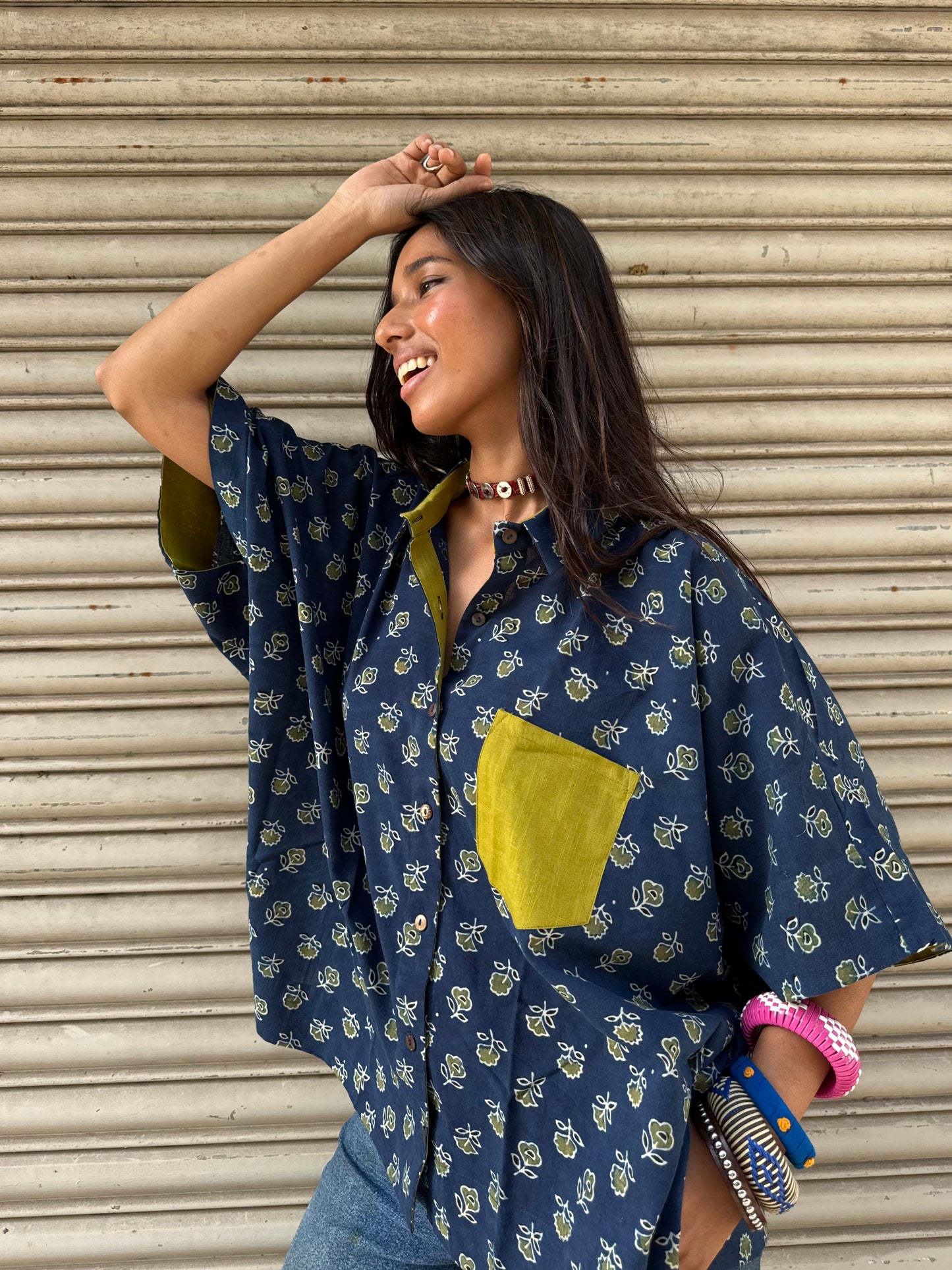 Sufi Ajrakh Cotton Shirt