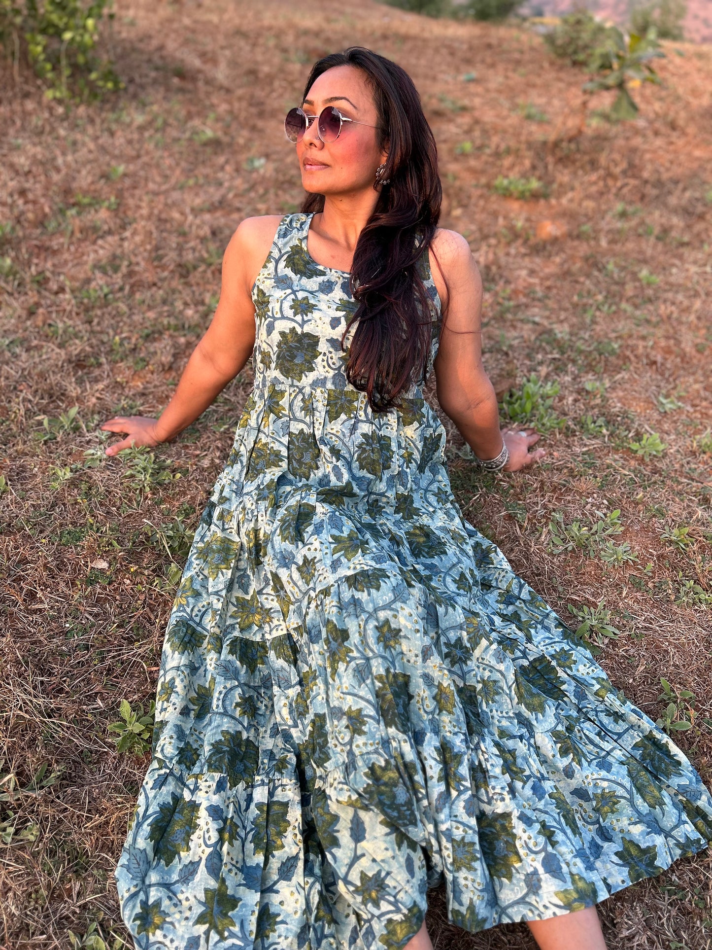 Sea green Cotton Gulabo