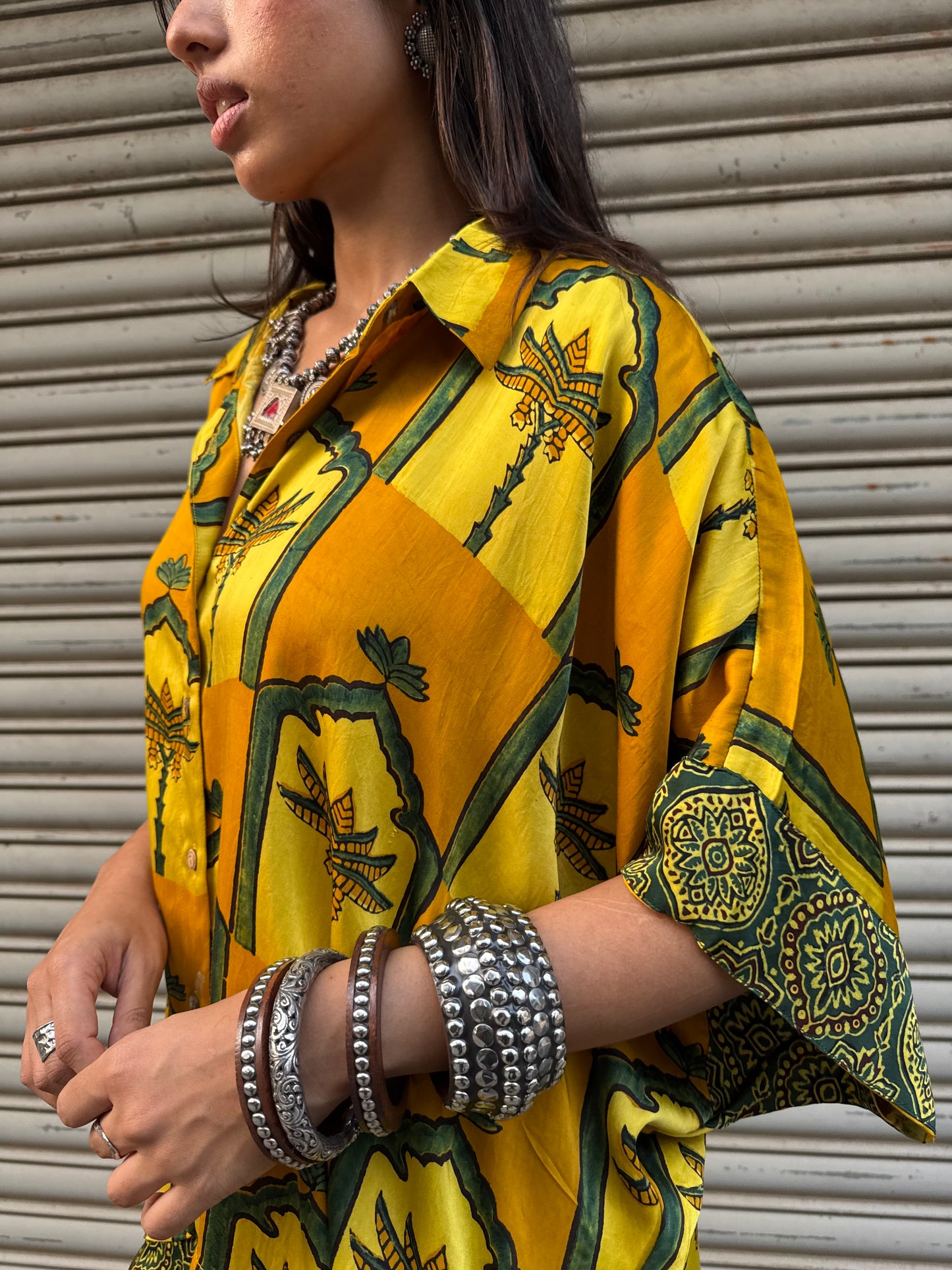 Amaltas Modal silk Co-ord set with Balloon pants