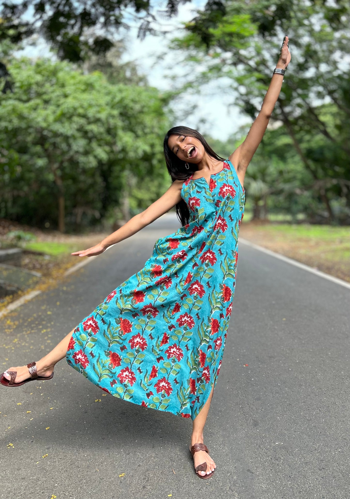 Aqua fleur dhoti jumpsuit