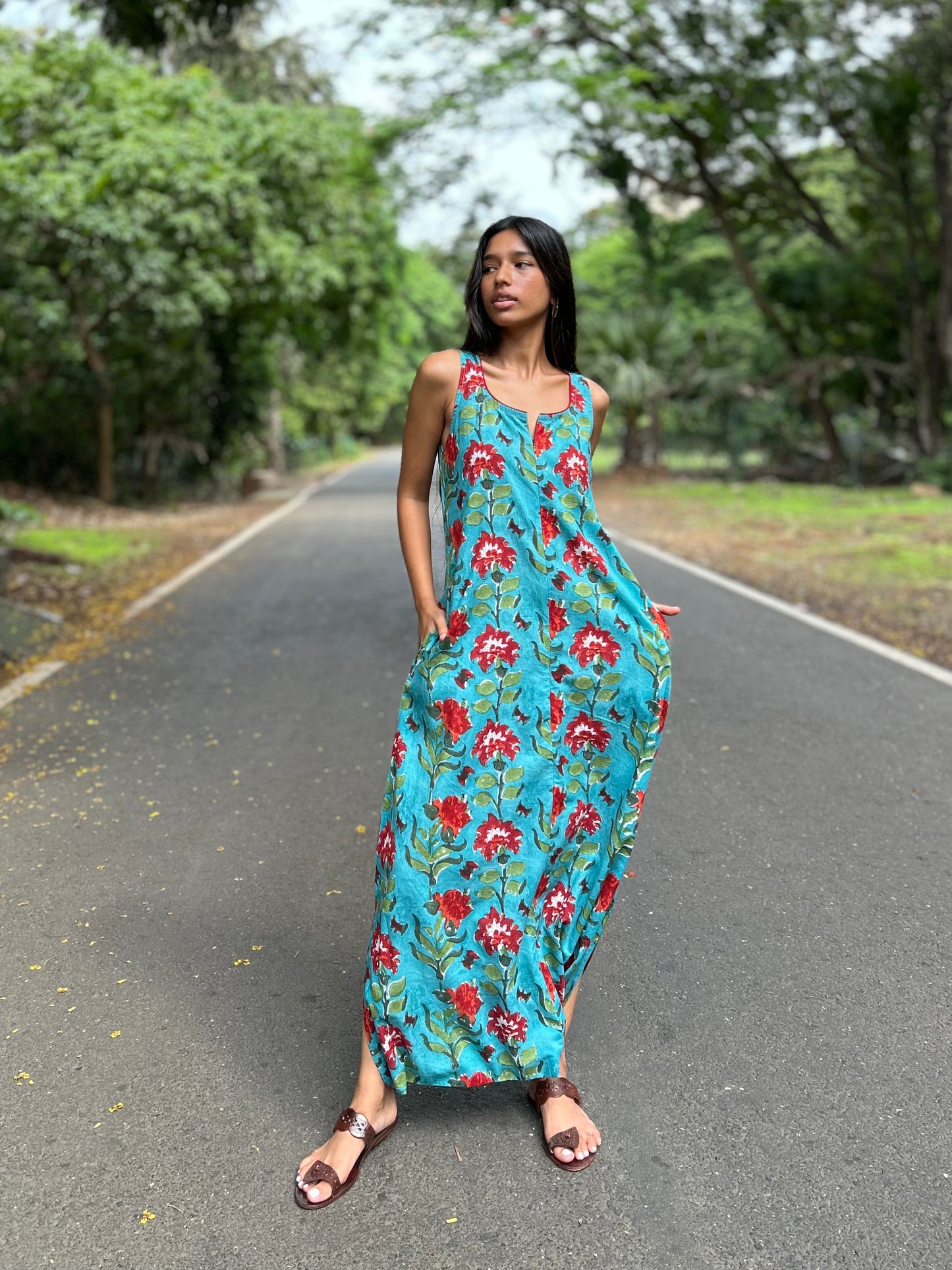 Aqua fleur dhoti jumpsuit