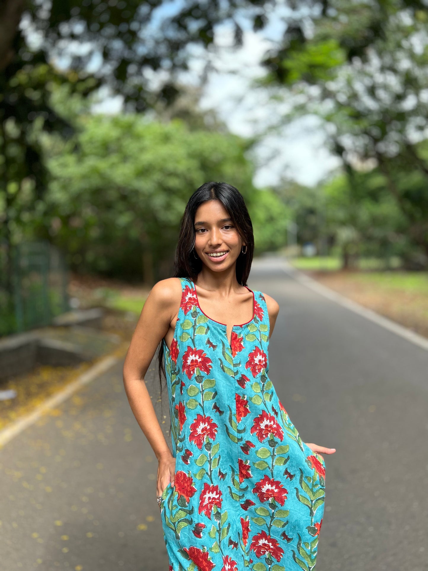 Aqua fleur dhoti jumpsuit