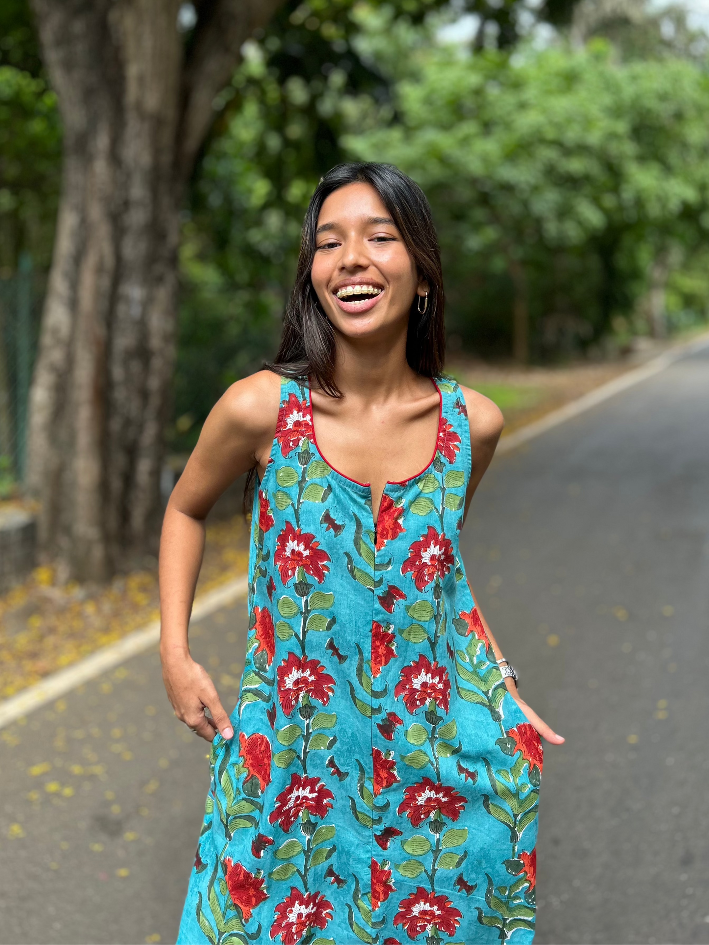 Aqua fleur dhoti jumpsuit
