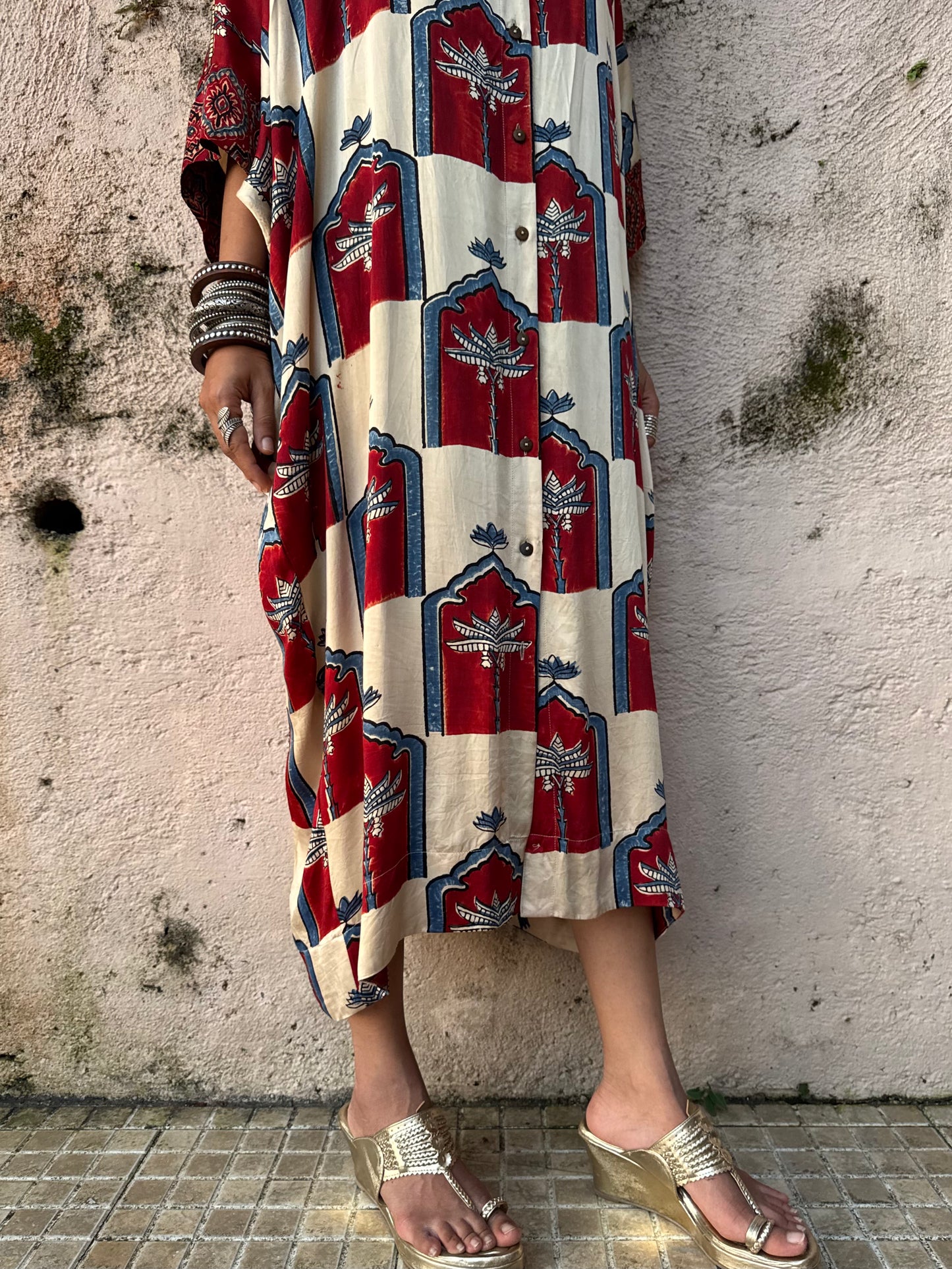Kora Modal Silk Kaftan dress